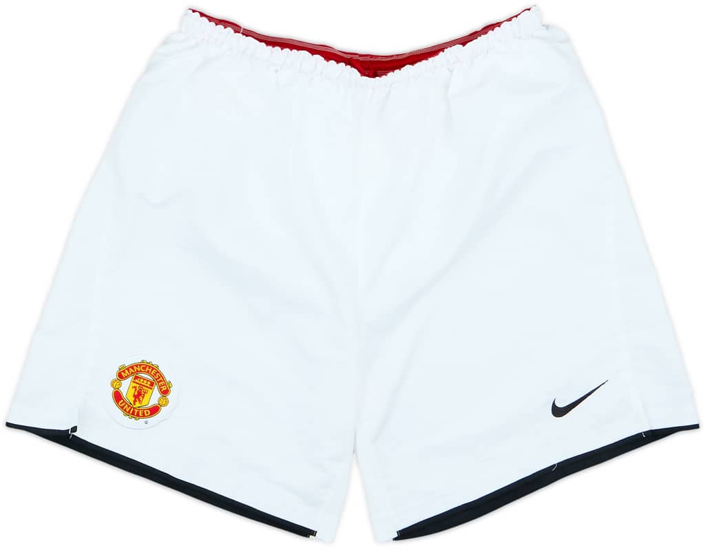 2007-09 Manchester United Home Shorts - 8/10 - (M)