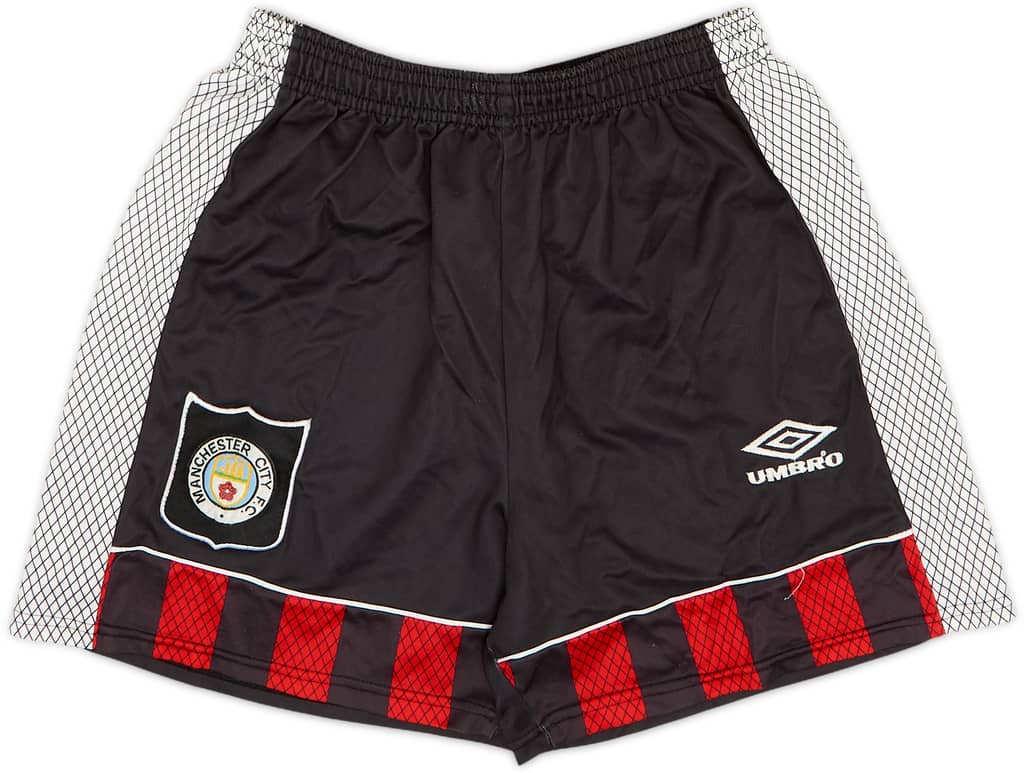 Shorts de visitante del Manchester City 1994-96 - 8/10 - (Niños M)