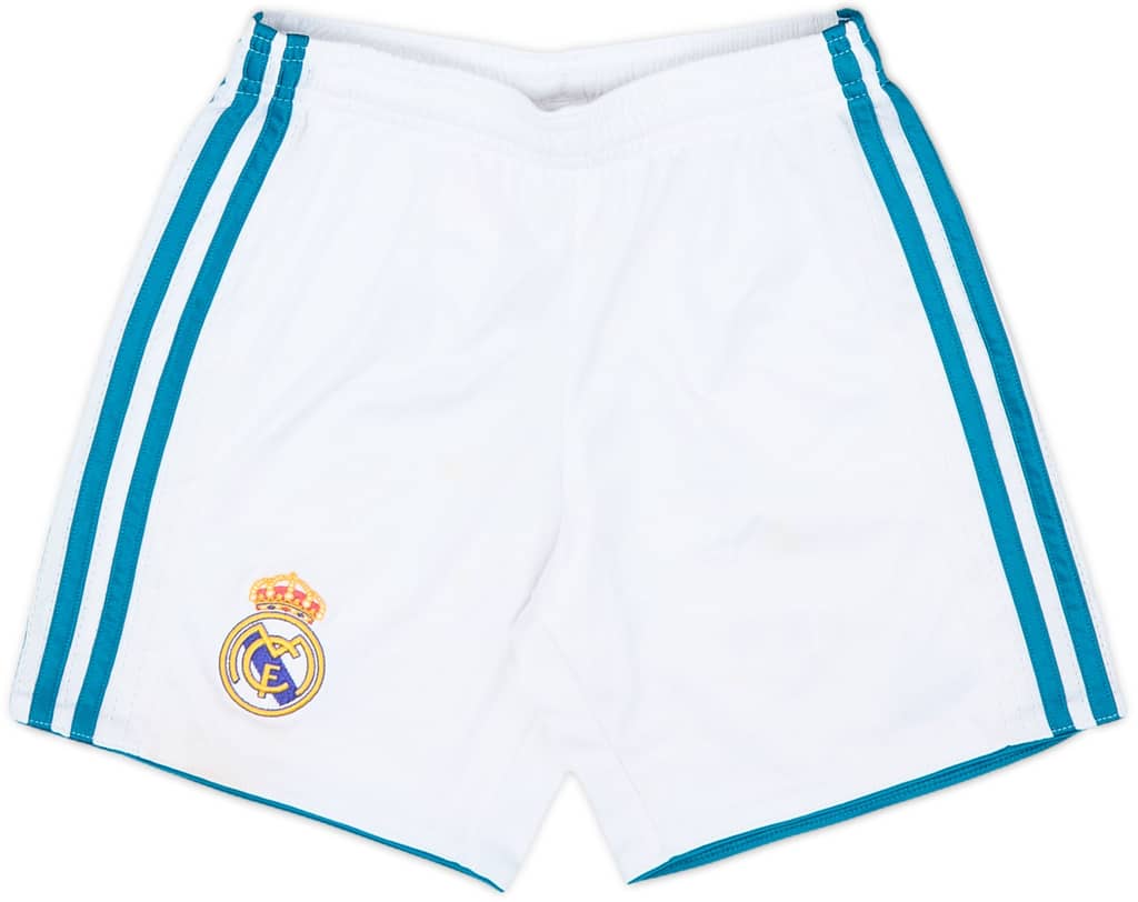 Pantalones cortos de local del Real Madrid 2017-18 - 6/10 - (Niños S)