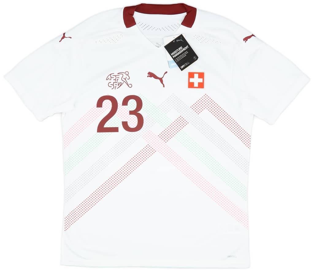 2020-21 Switzerland Authentic Away Shirt Shaqiri #23