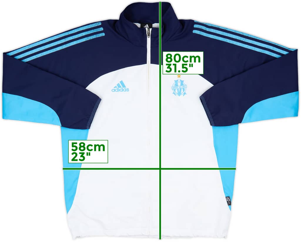 2002-03 Marseille adidas Track Jacket - 5/10 - (S)