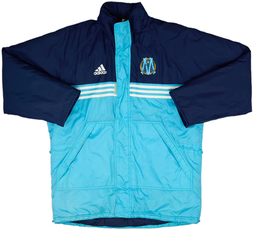 1999-00 Olympique Marseille adidas Bench Coat - 5/10 - (M/L)