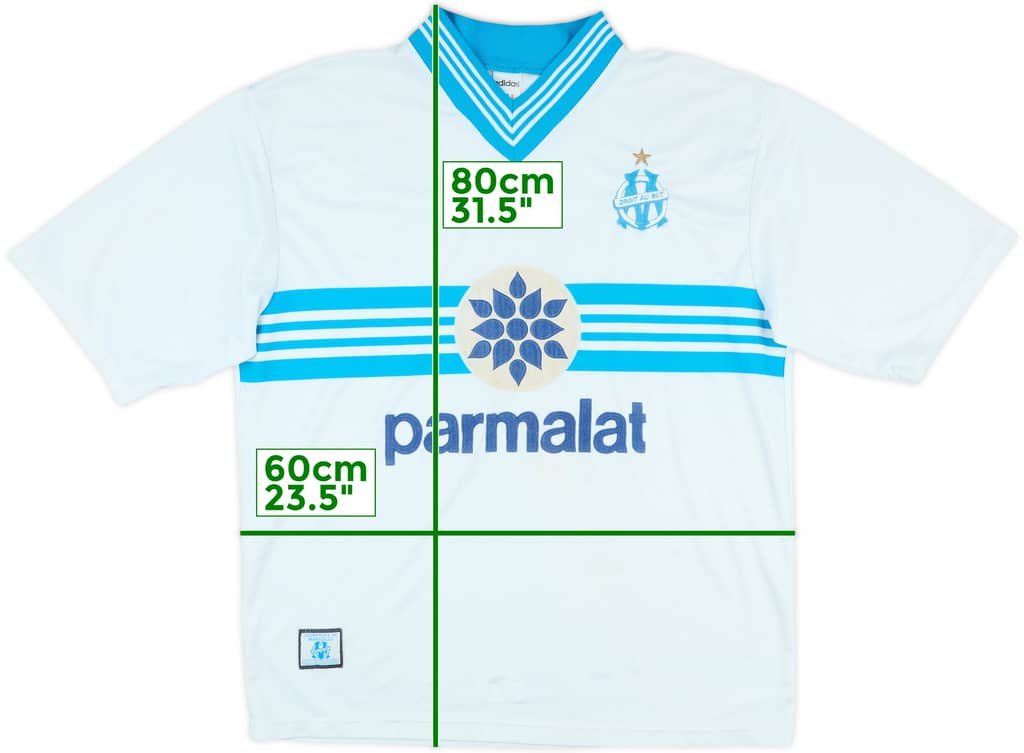 1996-97 Olympique Marseille Home Shirt - 7/10 - (XL)