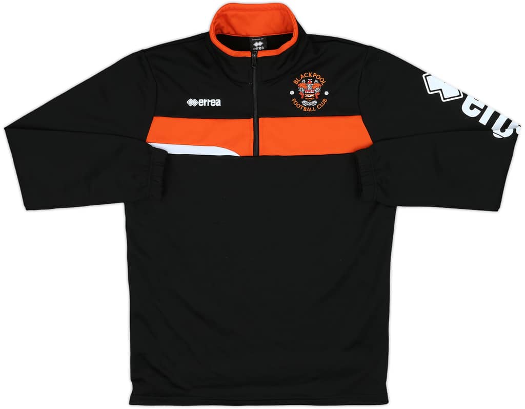 2016-17 Blackpool Errea 1/4 Zip Training Top - 8/10 - (M)