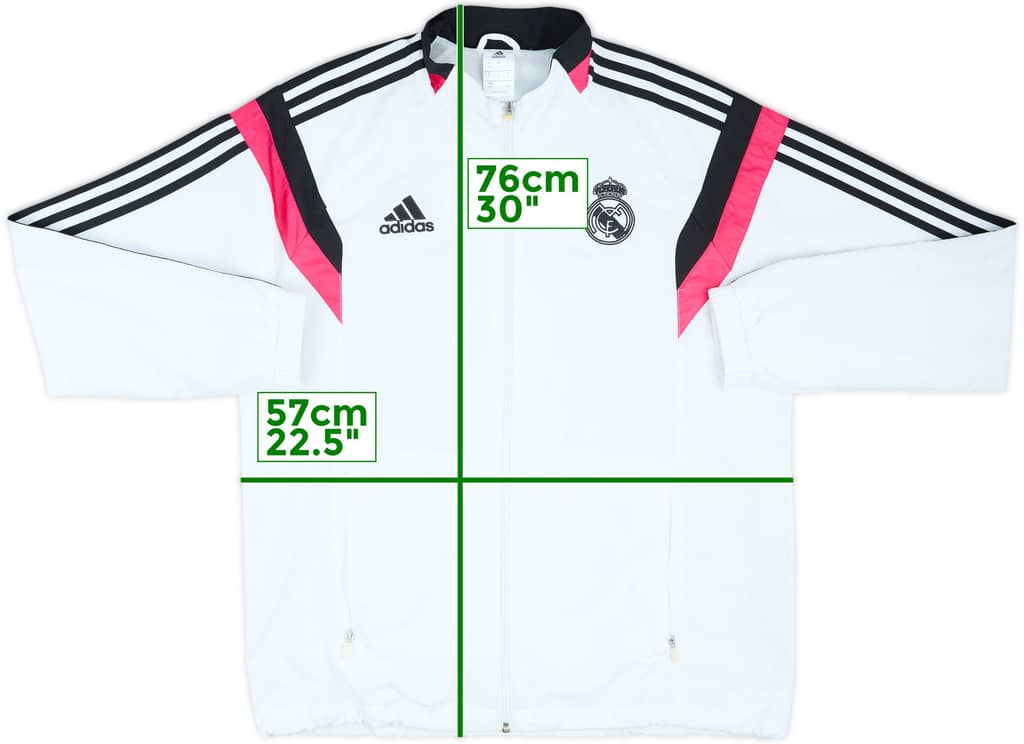 2014-15 Real Madrid adidas Track Jacket - 8/10 - (L)