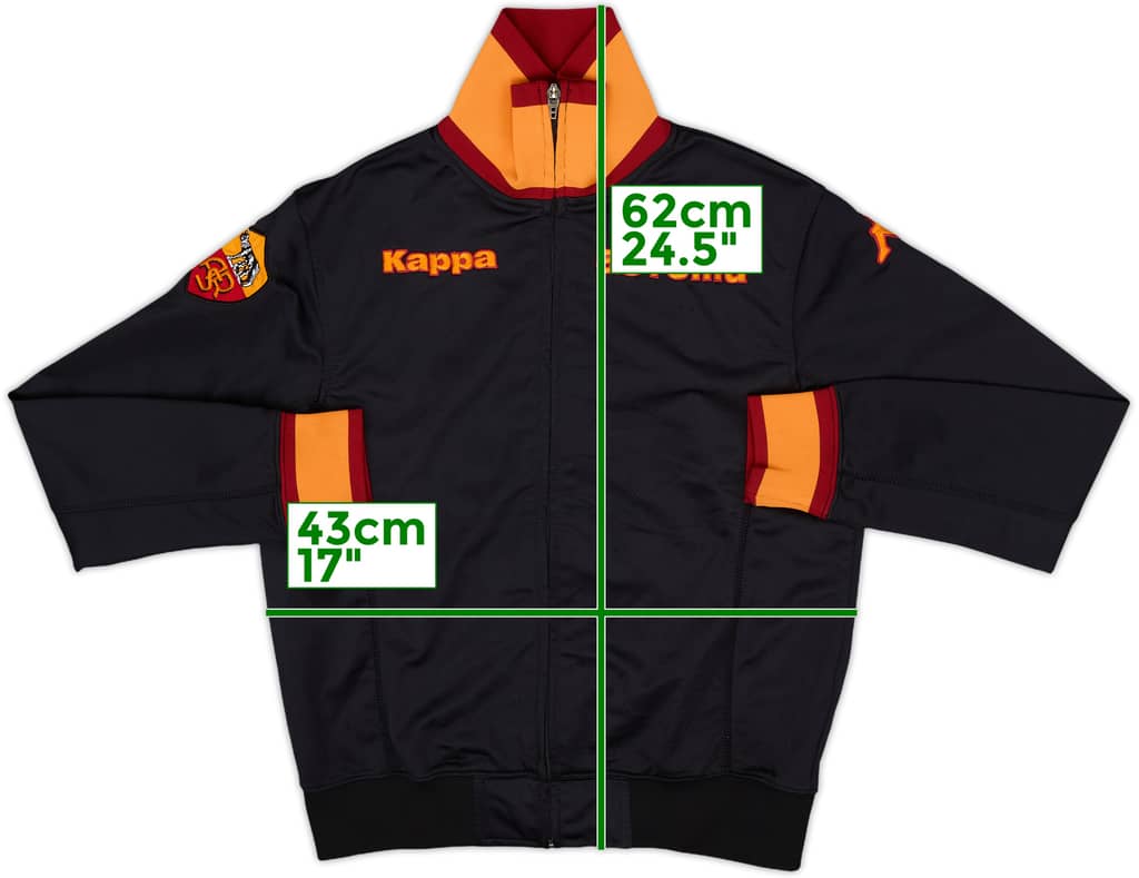 2006-07 Roma Kappa Track Jacket - 8/10 - (XL.Boys)
