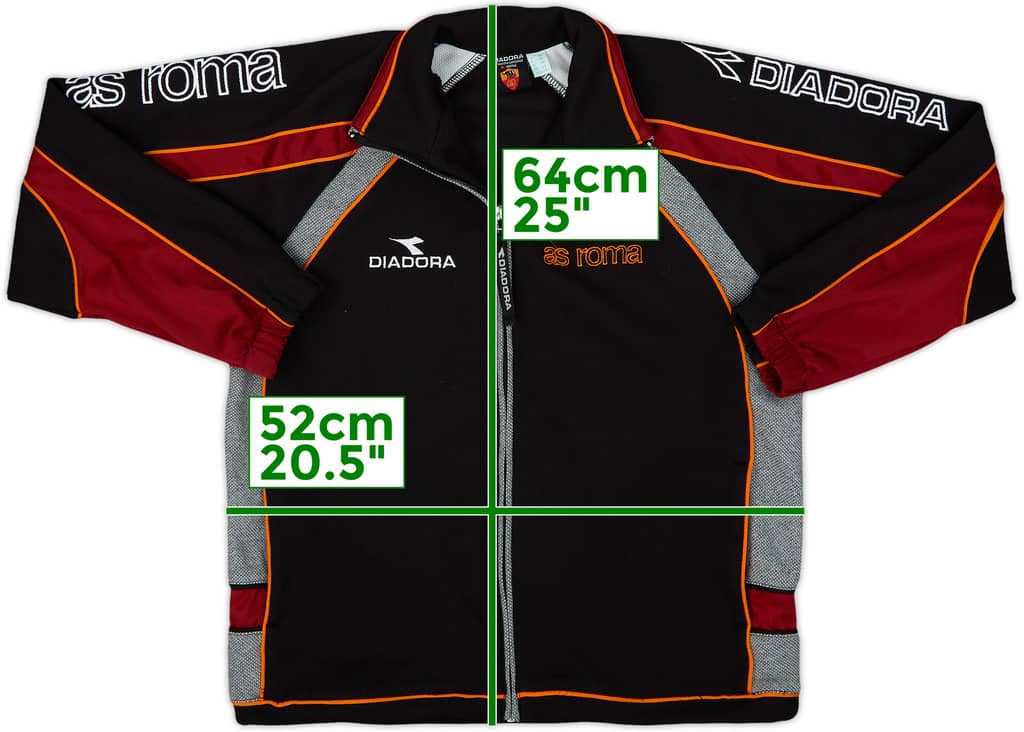 1998-99 Roma Diadora Track Jacket - 9/10 - (L.Boys)