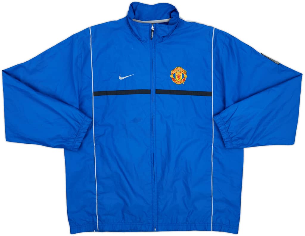 2002-03 Manchester United Nike Track Jacket - 9/10 - (L)