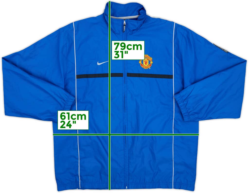 2002-03 Manchester United Nike Track Jacket - 9/10 - (L)