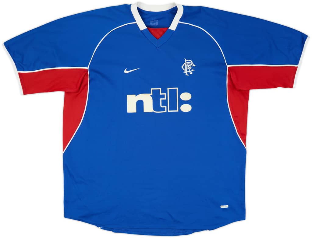 2001-02 Rangers Home Shirt - 8/10 - (XXL)