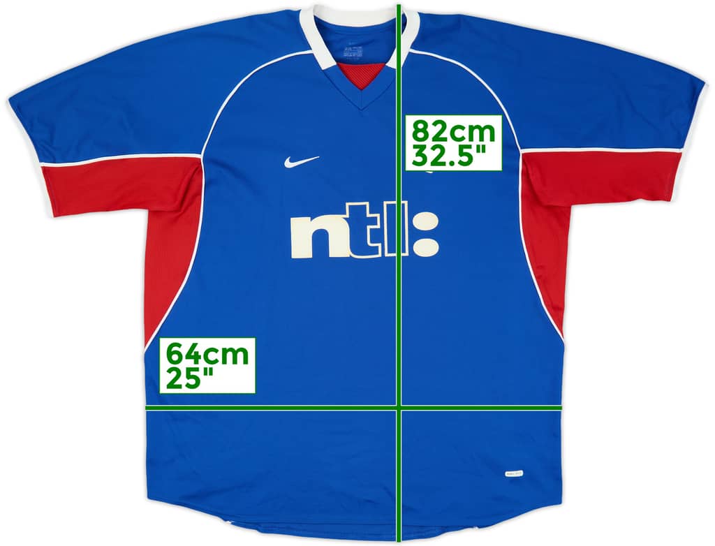 2001-02 Rangers Home Shirt - 8/10 - (XXL)