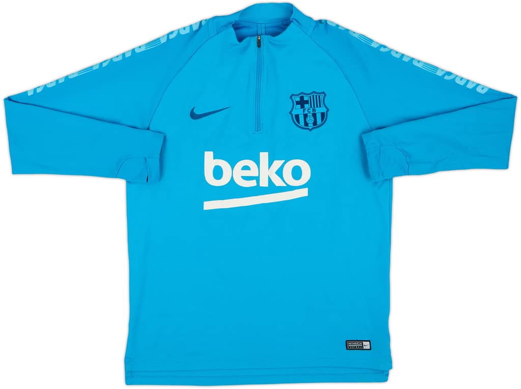 2019-20 Barcelona Nike 1/4 Zip Drill Top - 7/10 - (M)