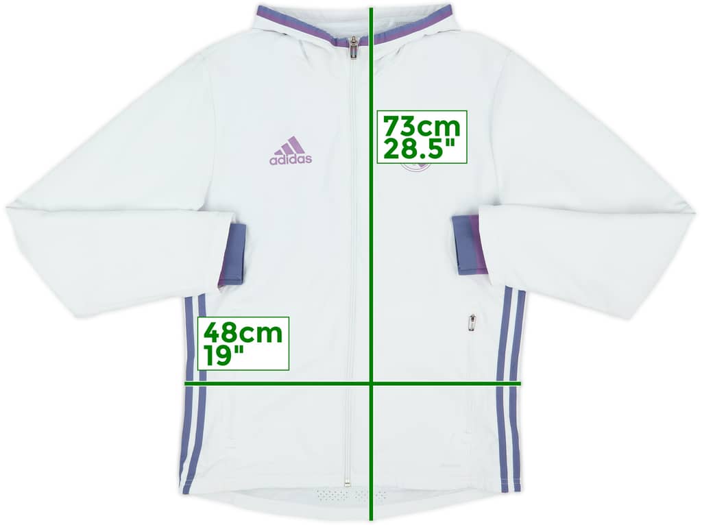 2016-17 Real Madrid adidas Hooded Track Jacket - 7/10 - (S)