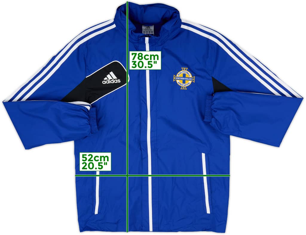 2012-13 Northern Ireland adidas Hooded Rain Jacket - 9/10 - (S)