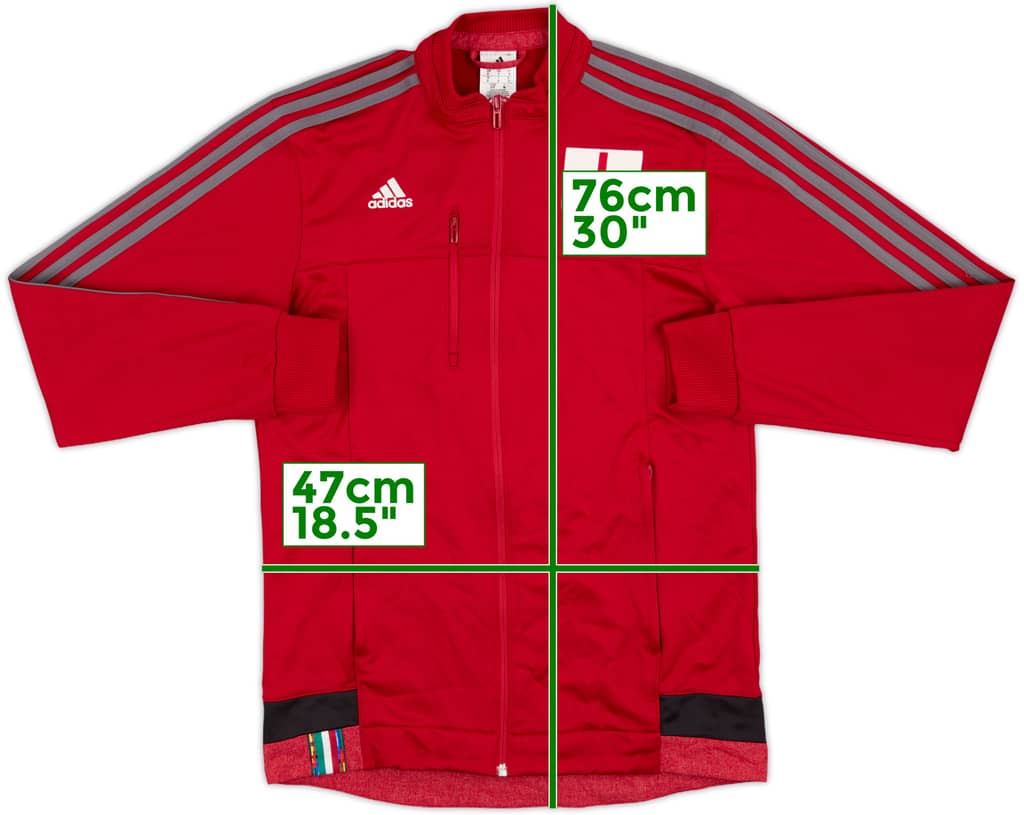 2015-16 AC Milan adidas Track Jacket - 8/10 - (S)