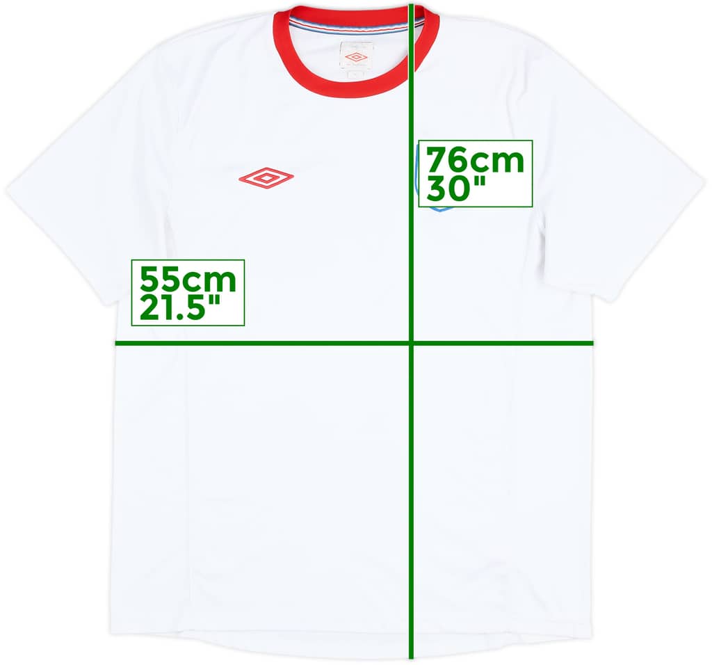 2010-11 Inglaterra Umbro Camiseta de Entrenamiento - 7/10 - (L)