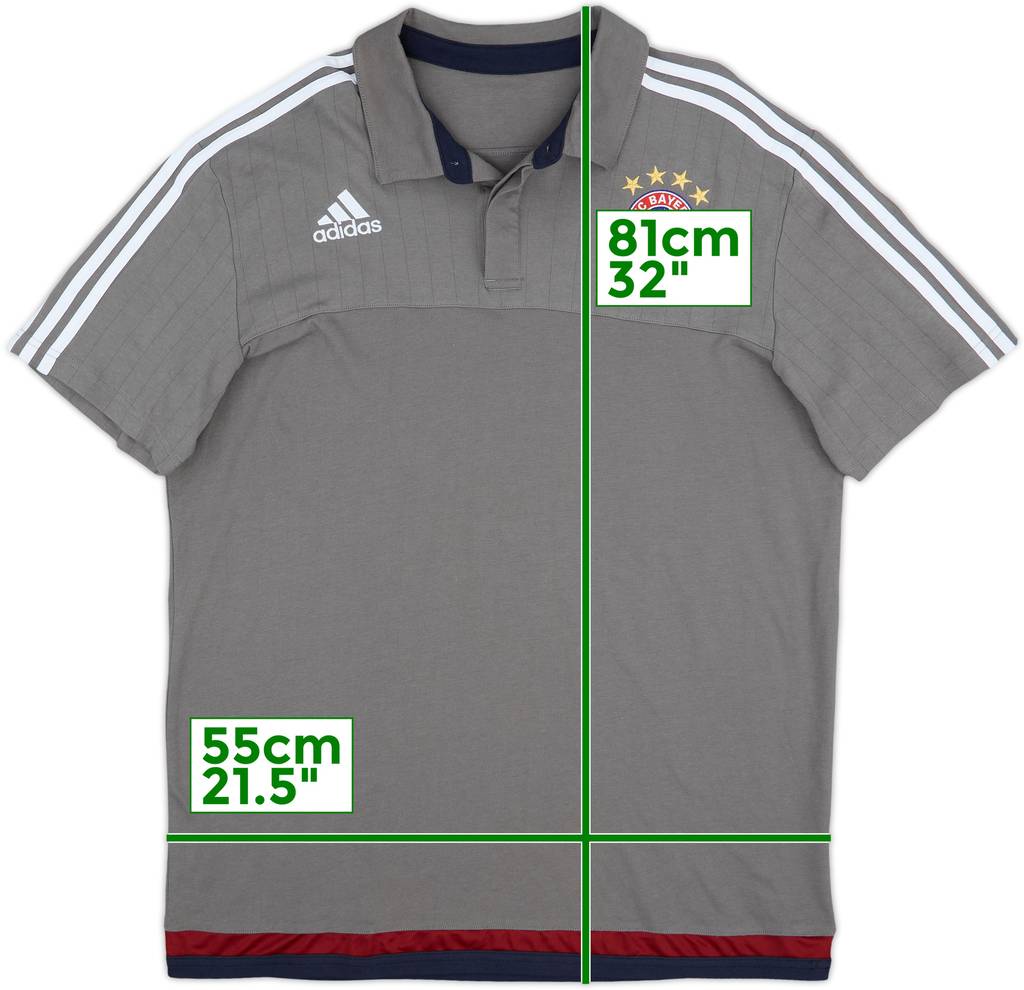 2015-16 Bayern Munich adidas Polo Shirt - 9/10 - (XL)