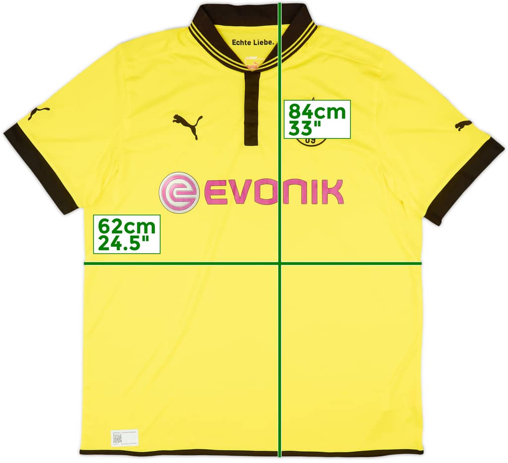2012-13 Borussia Dortmund Home Shirt - 9/10 - (XXL)