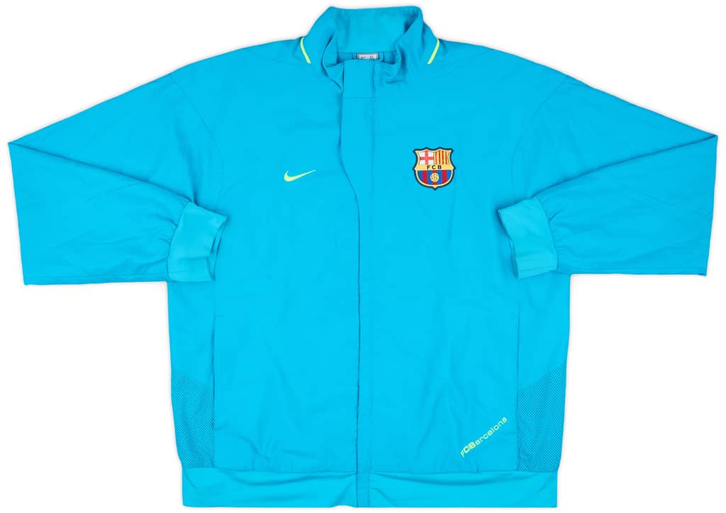 2007-08 Barcelona Nike Track Jacket Ronaldinho #10 - 7/10 - (XL)