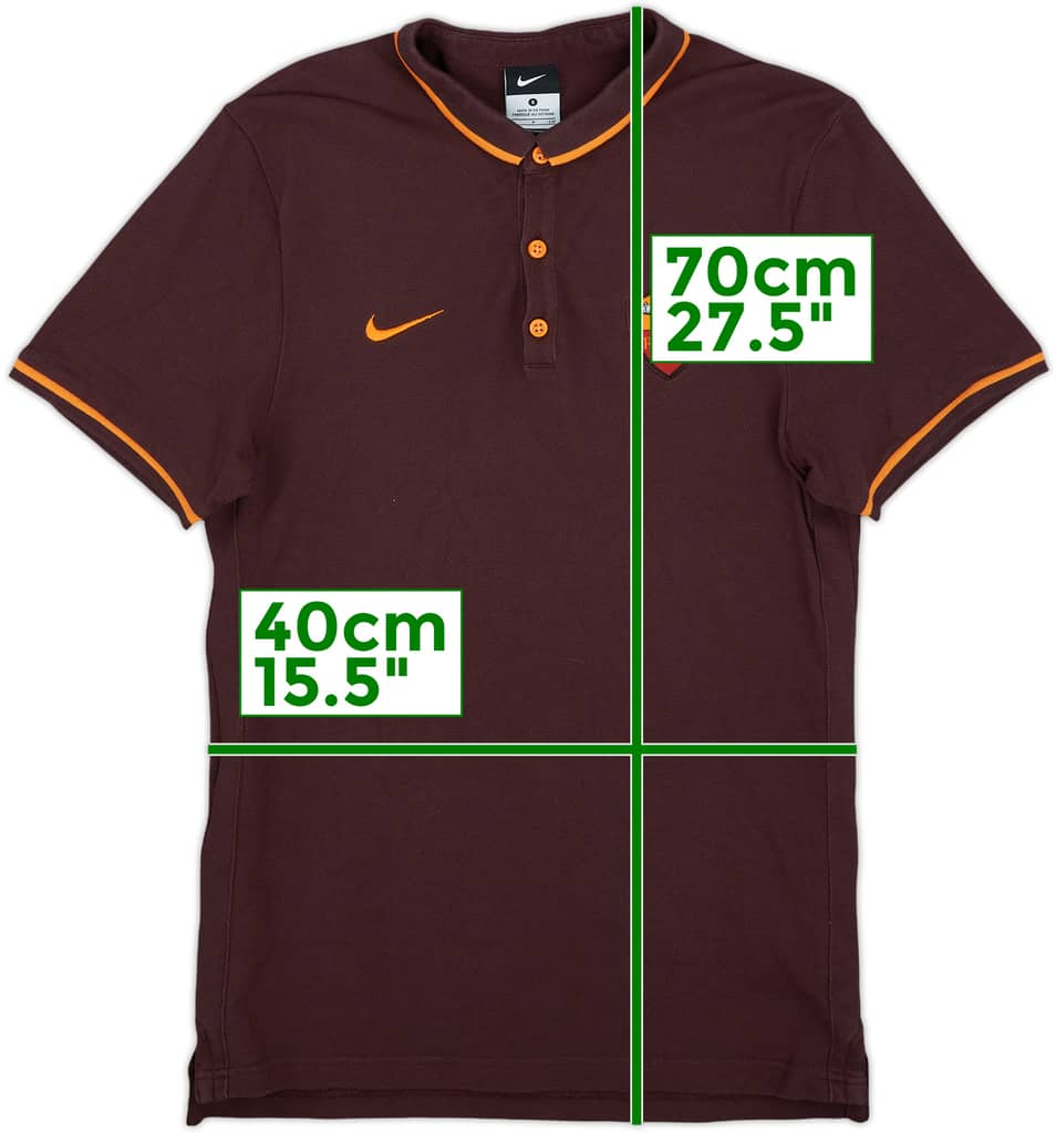 2015-16 Roma Nike Polo Shirt - 8/10 - (S)