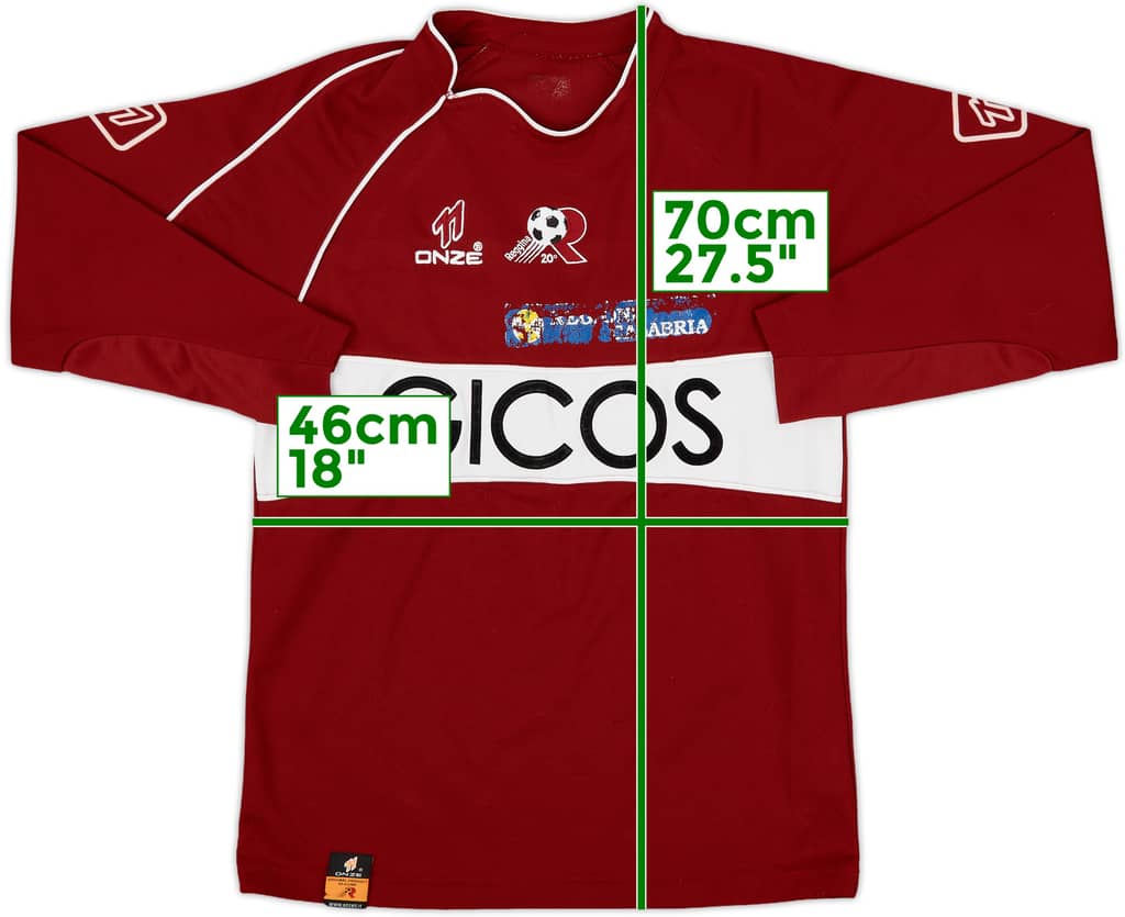 2005-06 Reggina Home L/S Shirt - 5/10 - (S)