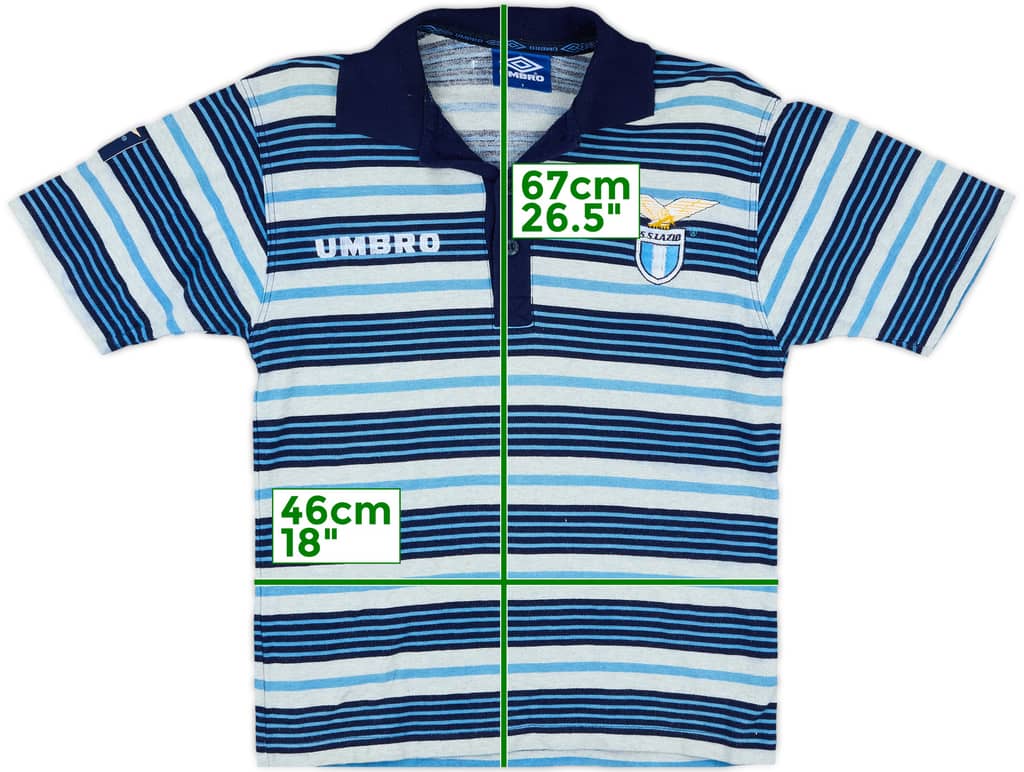 1996-97 Lazio Umbro Polo Shirt - 9/10 - (Y)
