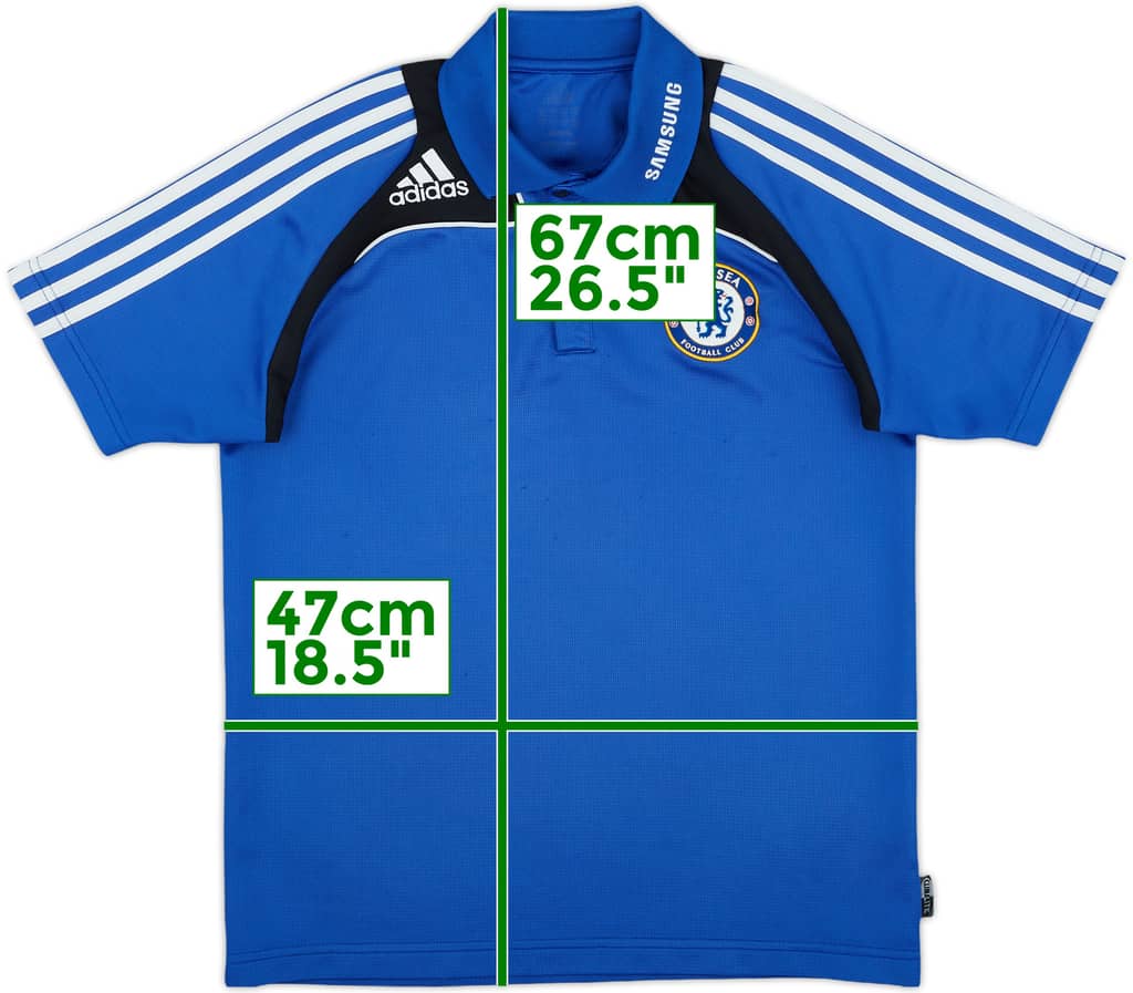 2008-09 Chelsea adidas Polo Shirt - 8/10 - (S)