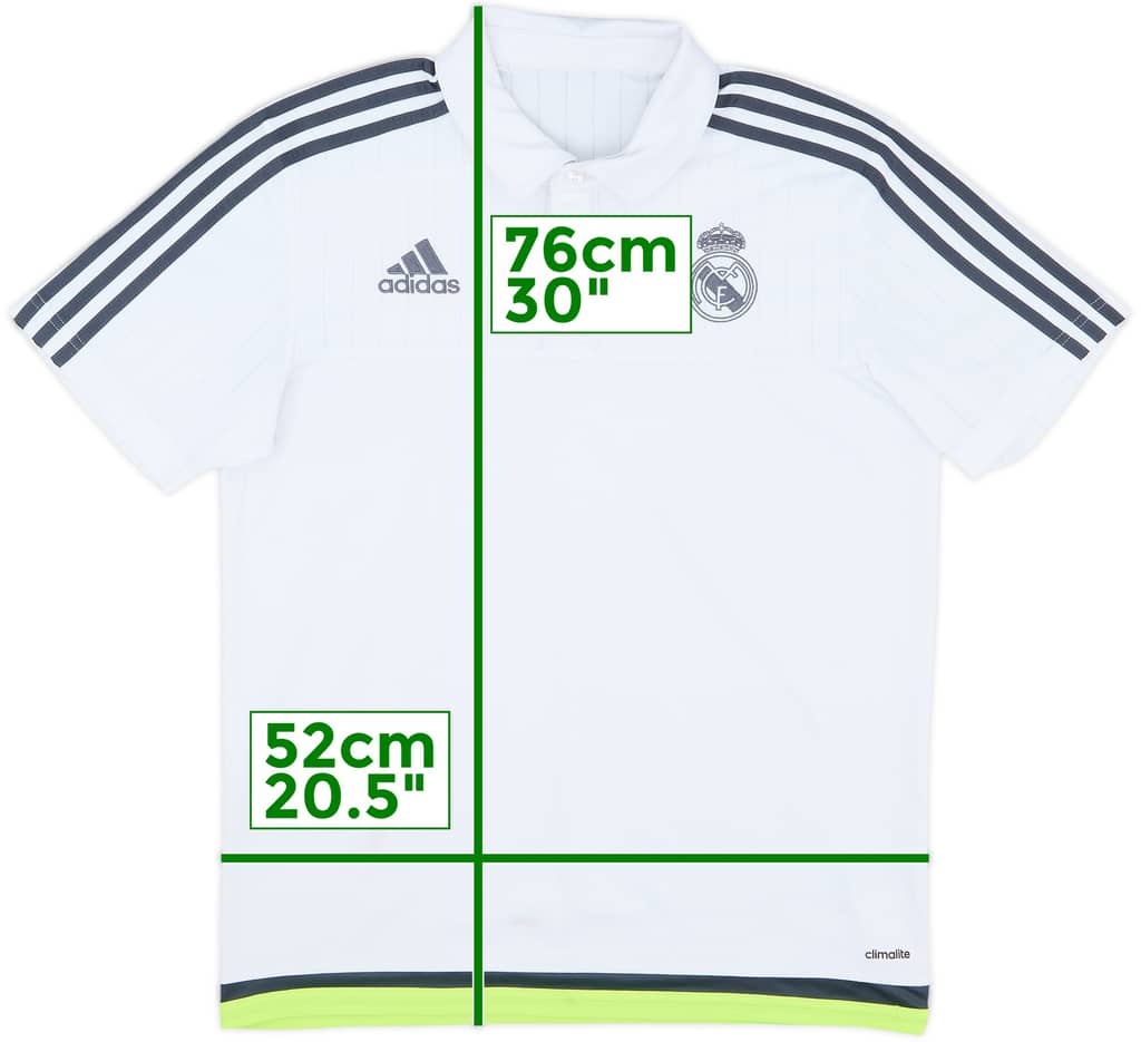 2015-16 Real Madrid adidas Polo Shirt - 6/10 - (M)
