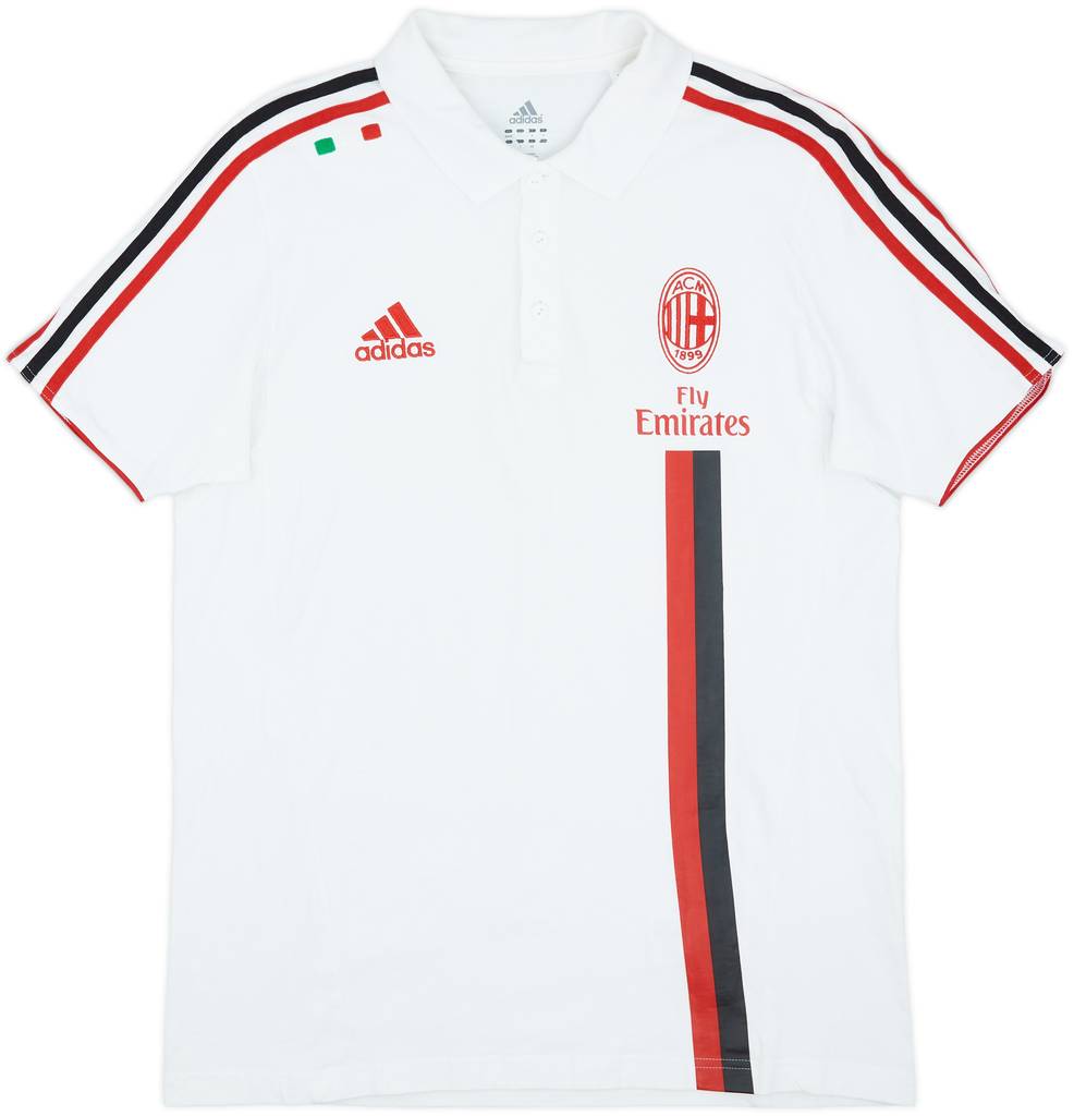2011-12 AC Milan adidas Polo Shirt - 8/10 - (L)