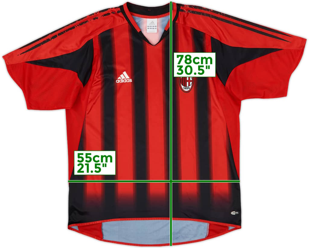2004-05 AC Milan Home Shirt - 4/10 - (L)