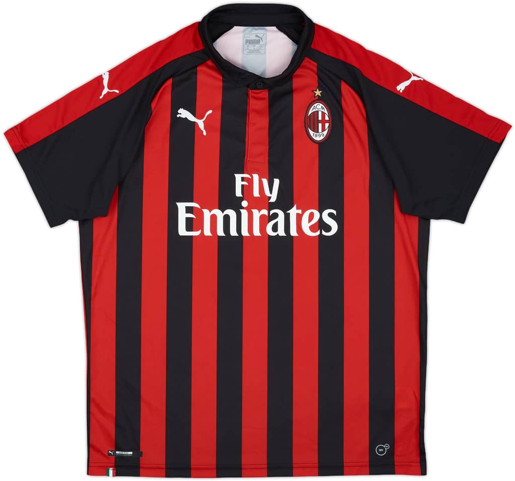 2018-19 AC Milan Home Shirt - 9/10 - (XL)