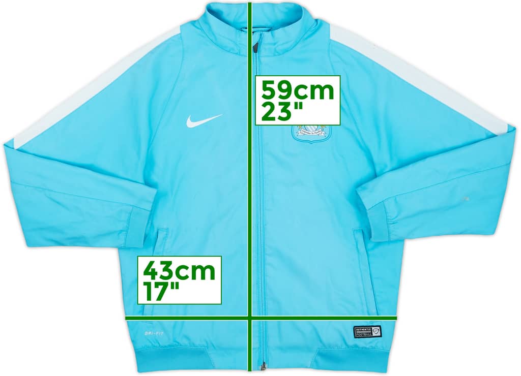 2015-16 Manchester City Nike Track Jacket - 7/10 - (M.Boys)
