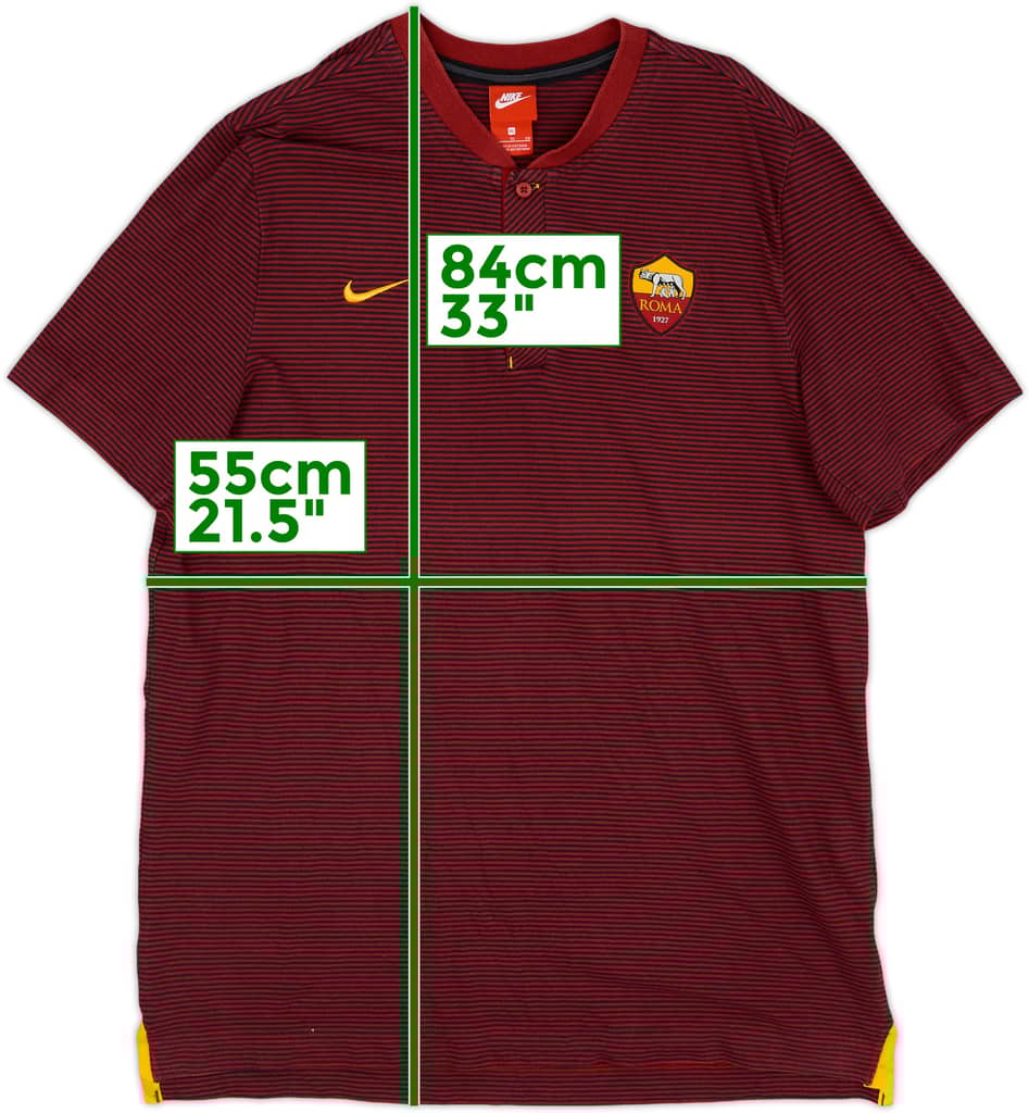 2017-18 Roma Nike Polo Shirt - 8/10 - (XL)