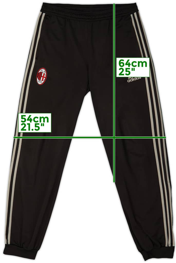 2015-16 AC Milan adidas Track Pants/Bottoms - 8/10 - (M)