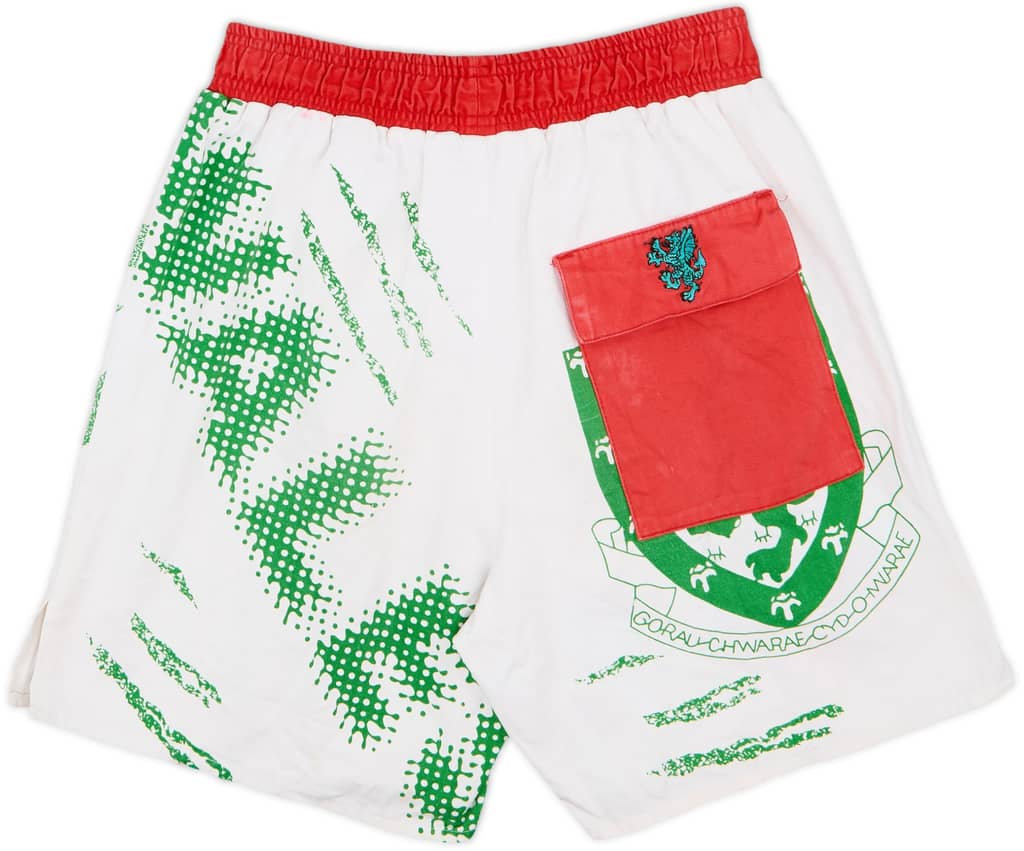 1990-92 Wales Umbro Leisure Shorts - 6/10 - (M)