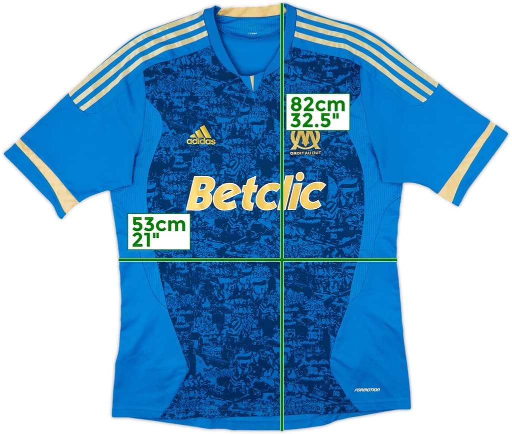 2011-12 Olympique Marseille Player Issue Shirt - 8/10 - (L)