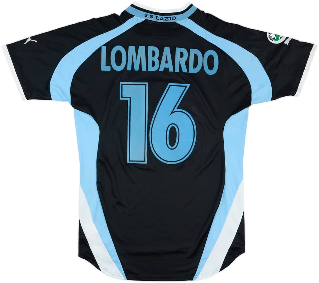 1999-00 Lazio Away Shirt Lombardo #16 - 8/10 - (XL)