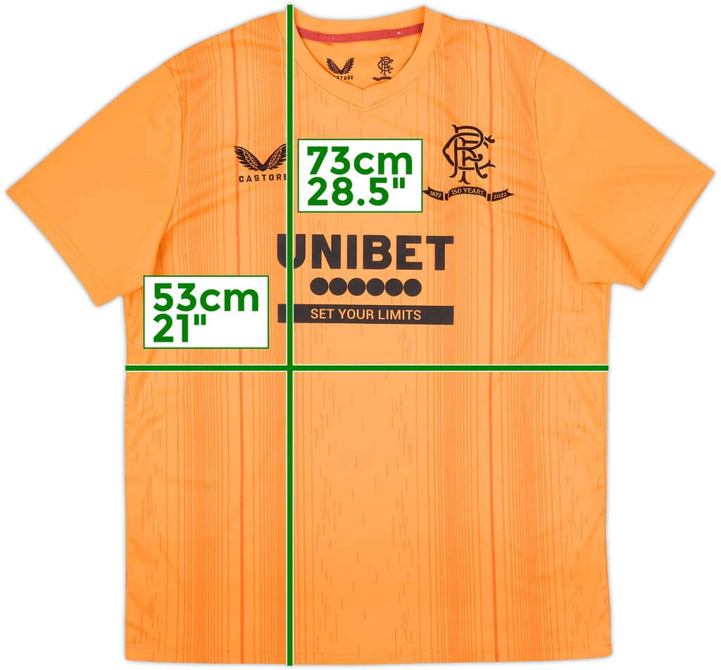 2021-22 Rangers Castore Training Shirt - 7/10 - (L)