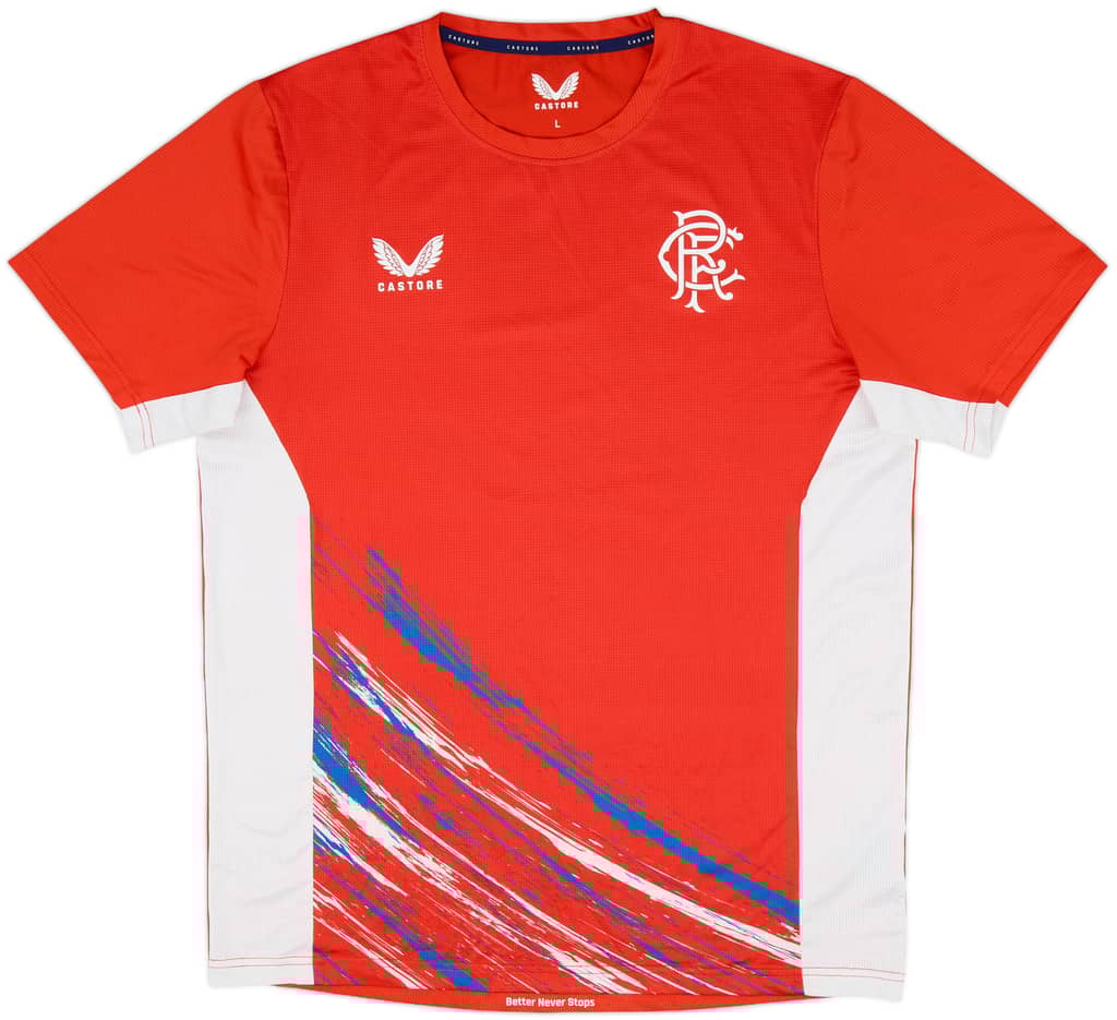 2022-23 Rangers Castore Training Shirt - 9/10 - (L)