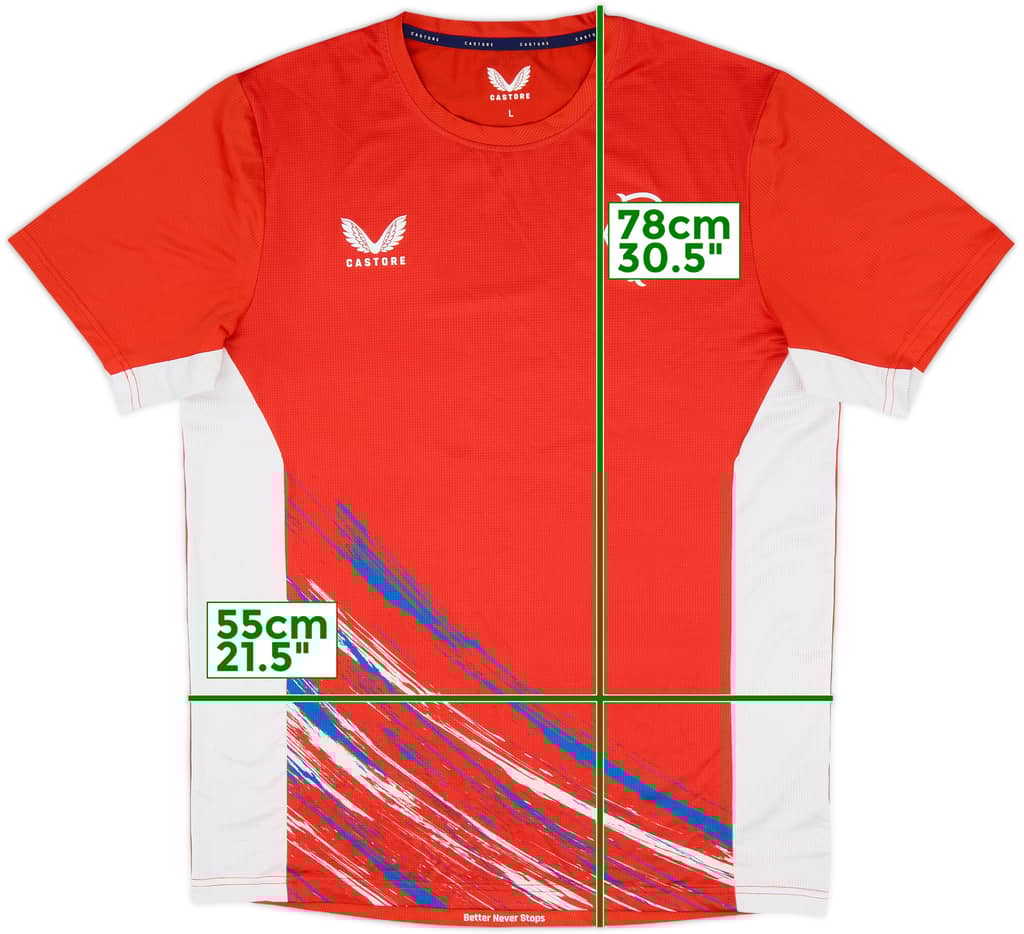 2022-23 Rangers Castore Training Shirt - 9/10 - (L)