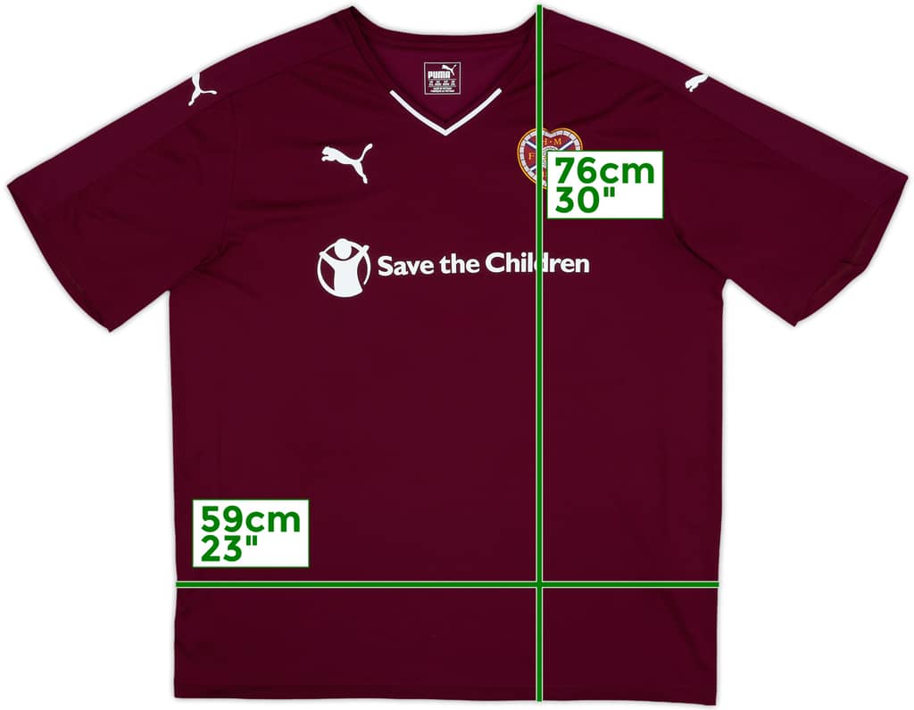 2015-16 Hearts Home Shirt - 9/10 - (XXL)