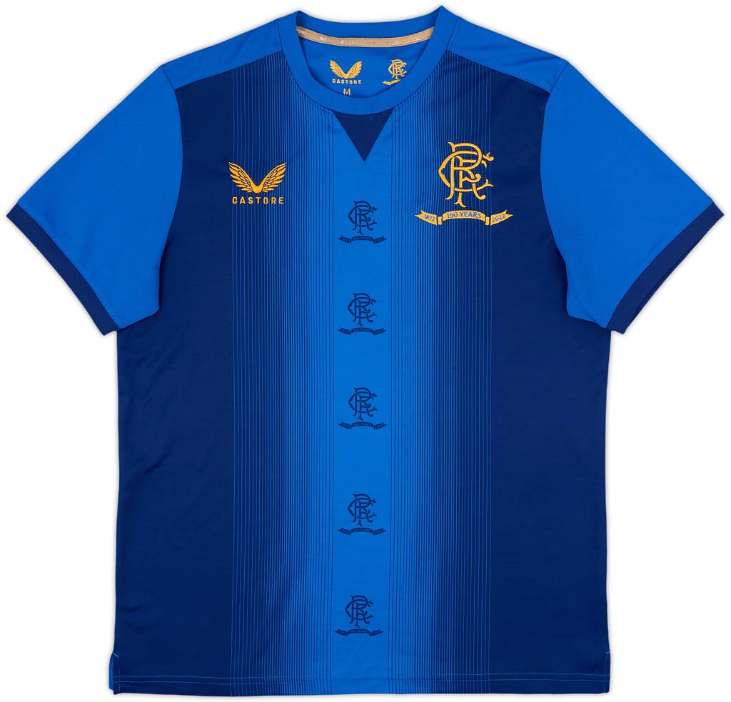 2021-22 Rangers Castore '150 Years Anniversary' Training Shirt - 9/10 - (M)