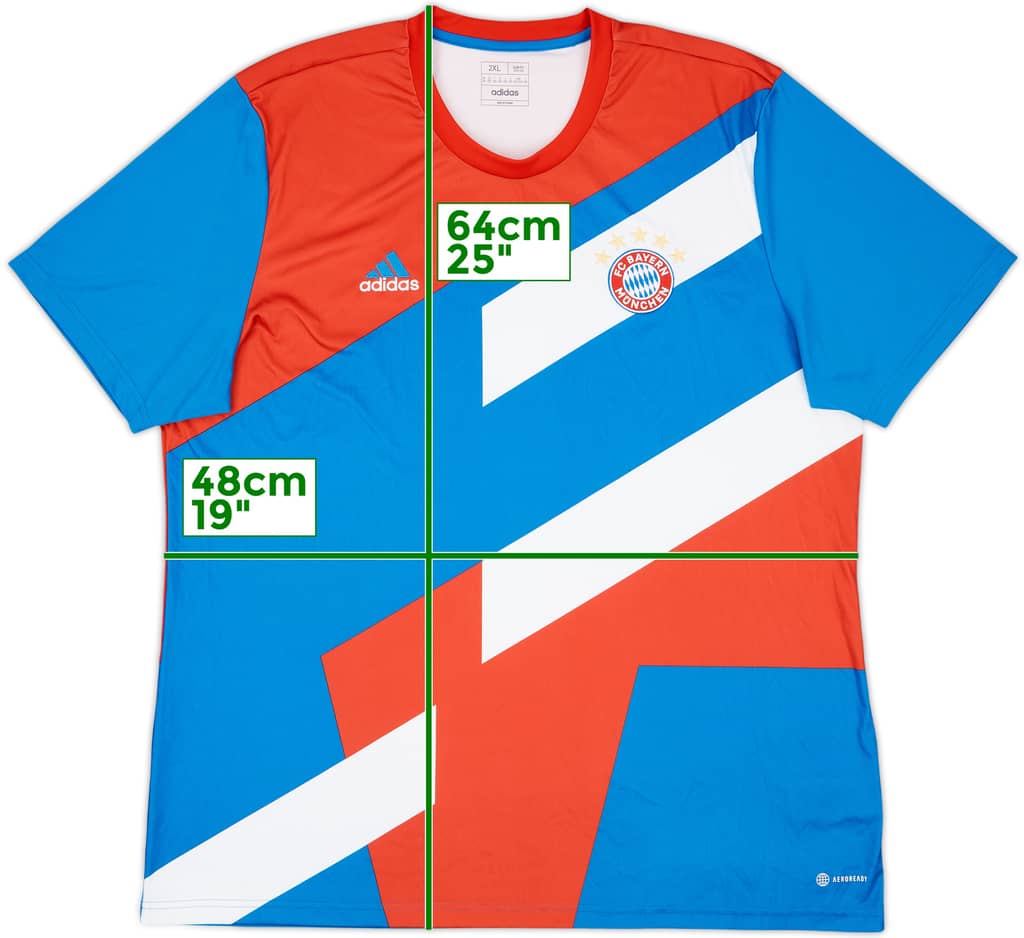 2022-23 Bayern Munich adidas Training Shirt - 7/10 - (XXL)