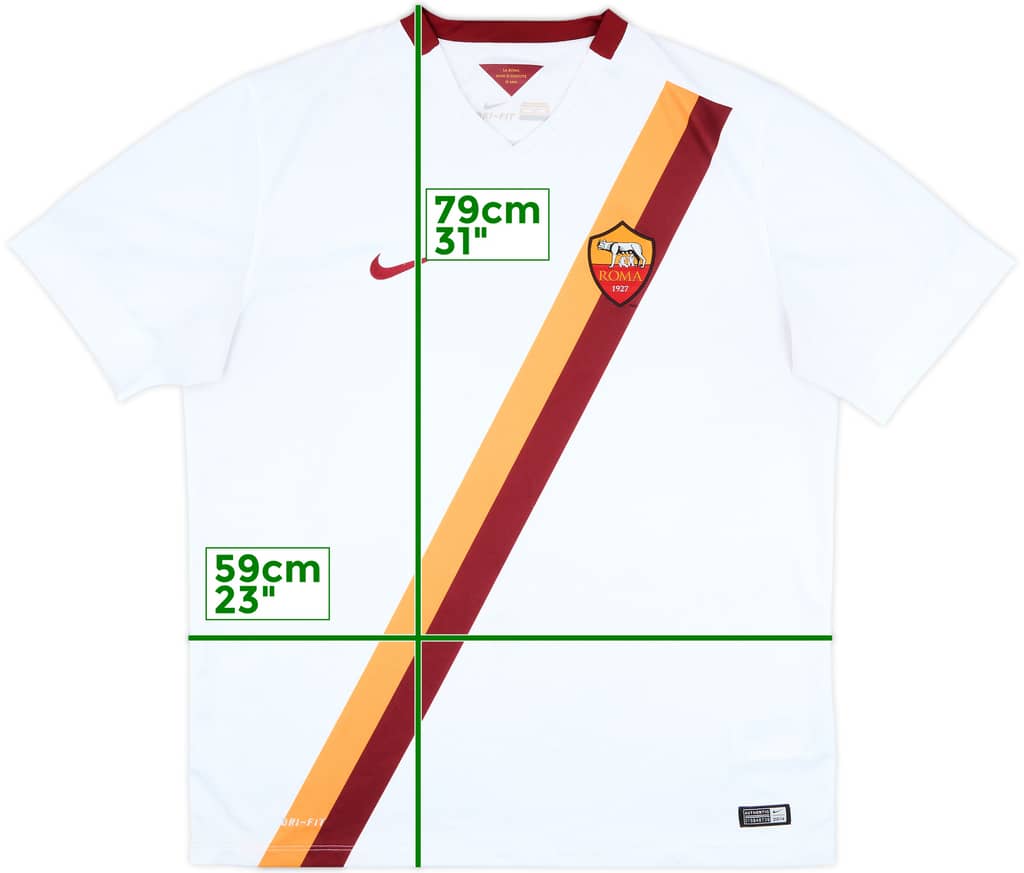 2014-15 Roma Away Shirt - 5/10 - (XL)