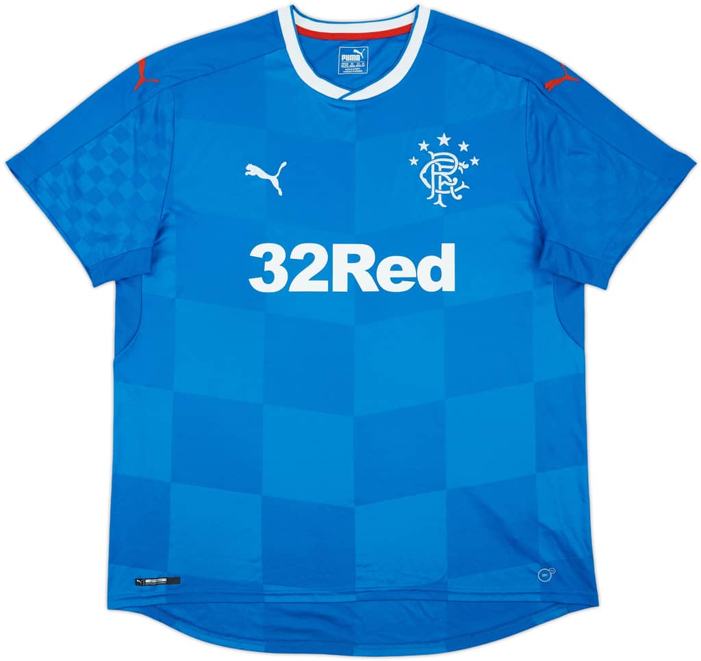 2016-18 Rangers Home Shirt - 10/10 - (XXL)