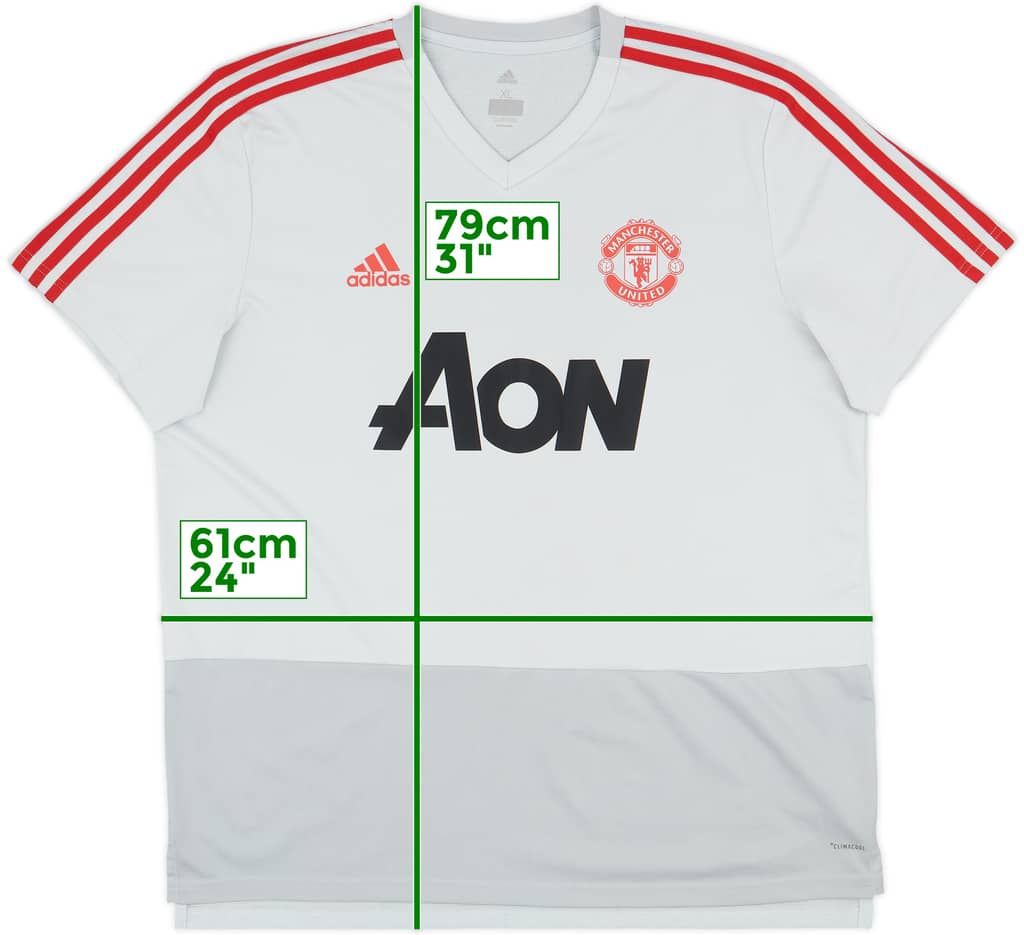 2018-19 Manchester United adidas Training Shirt - 9/10 - (XL)