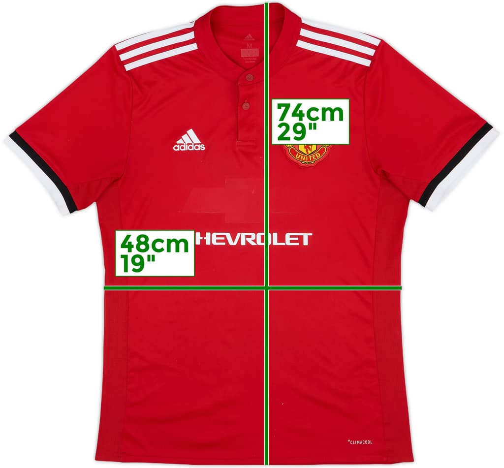 2017-18 Manchester United Home Shirt - 4/10 - (M)