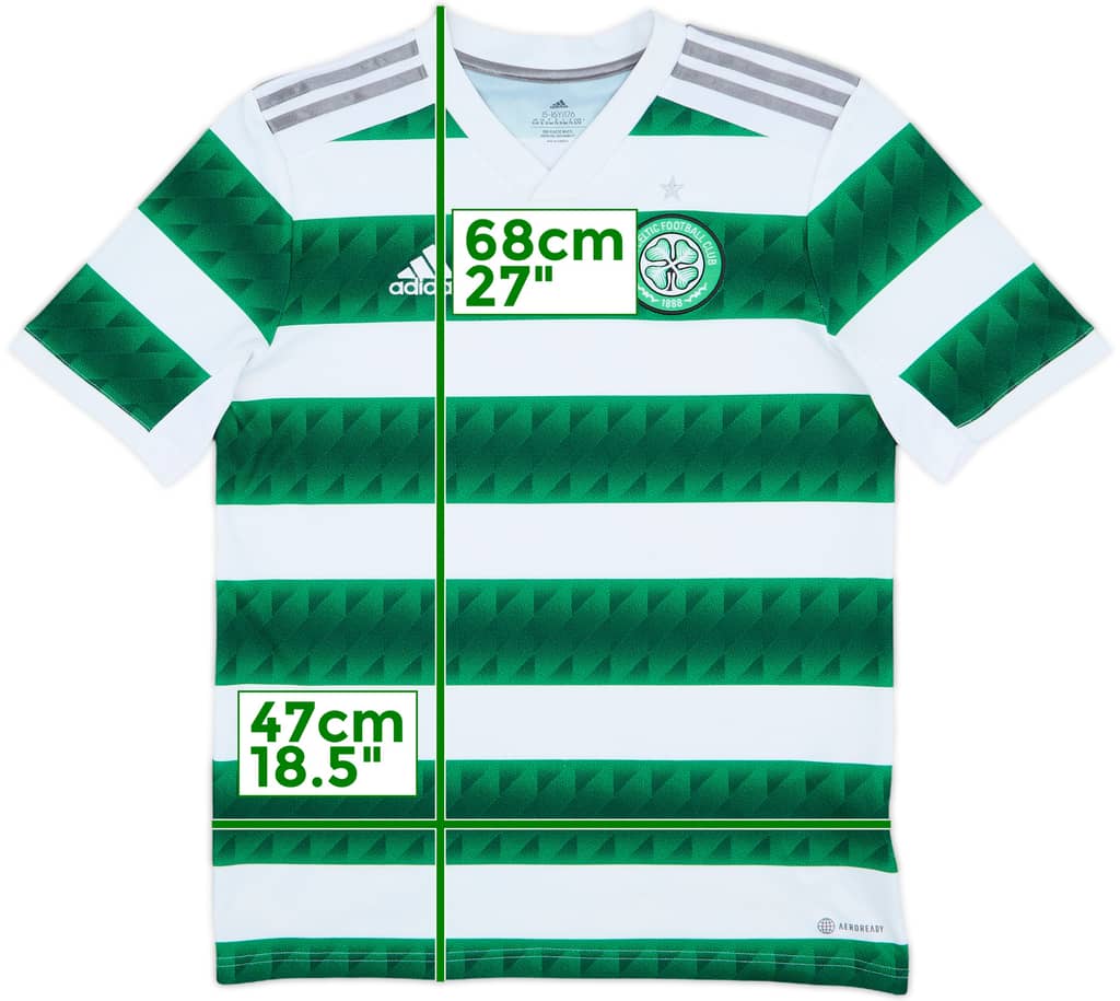 2022-23 Celtic Home Shirt - 9/10 - (XL.Boys)