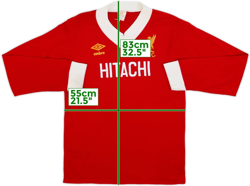 1976-79 Liverpool Home L/S Shirt - 6/10 - (S)