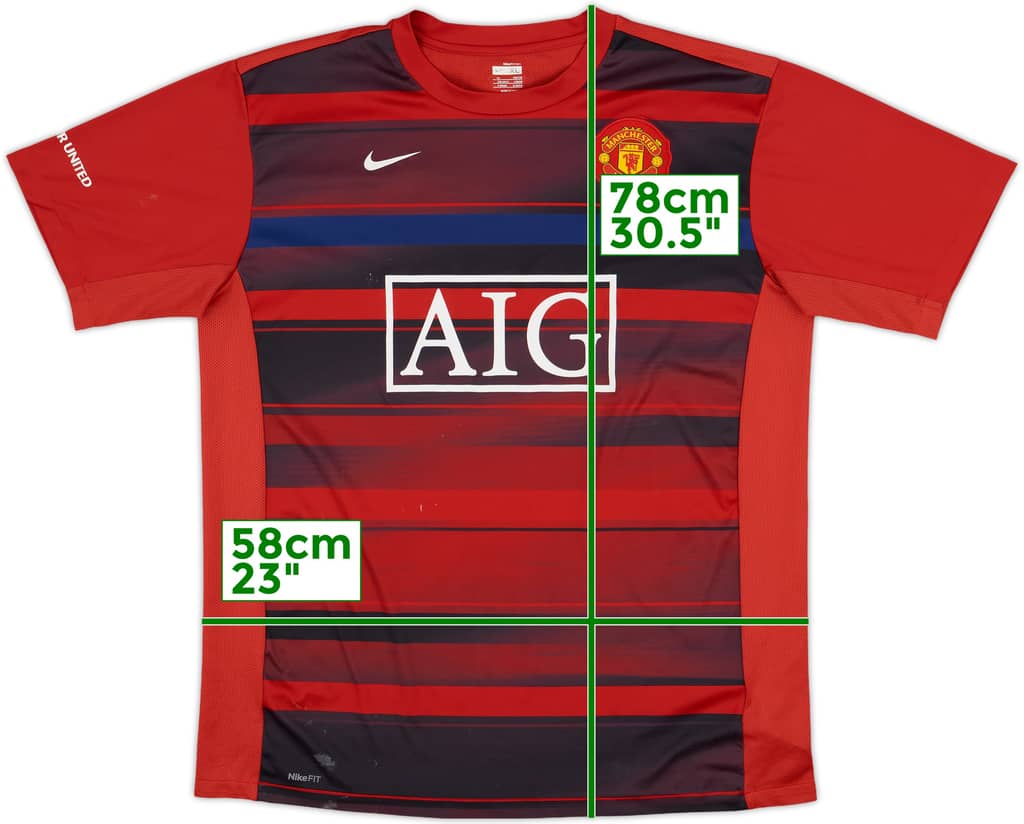 2009-10 Manchester United Nike Training Shirt - 6/10 - (XL)